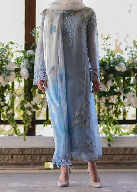 Grace S1571-Embroidered 3pc Organza Dress With Embroidered Organza Dupatta.