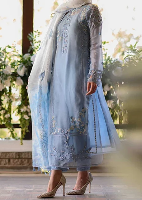 Grace S1571-Embroidered 3pc Organza Dress With Embroidered Organza Dupatta.