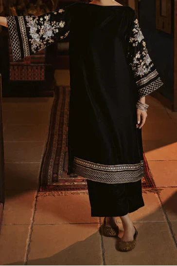 Grace W1004-Embroidered 2pc Velvet Dress.