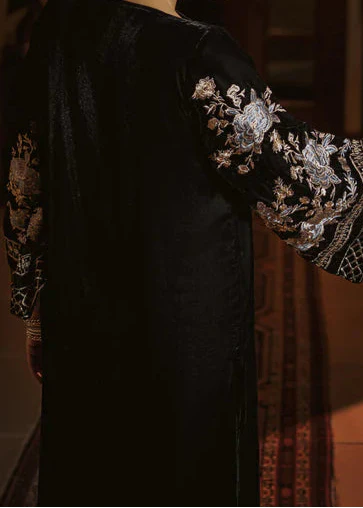 Grace W1004-Embroidered 2pc Velvet Dress.