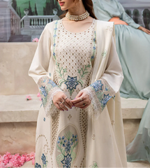Grace S1210-Embroidered 3pc CHICKANKARI Lawn Dress With Embroidered Lawn Dupatta.