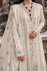 Grace S1507-Embroidered 3pc Lawn Dress With Printed Lawn Dupatta.