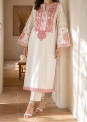 Grace S1453-Embroidered 2pc lawn dress