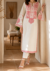 Grace S1453-Embroidered 2pc lawn dress
