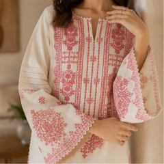 Grace S1453-Embroidered 2pc lawn dress