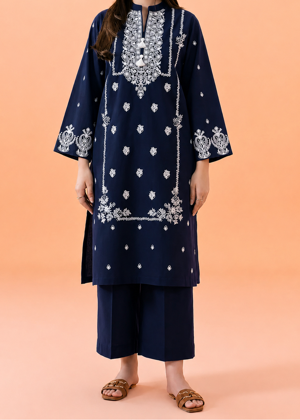 Grace S1525 -Embroidered 2pc lawn dress.