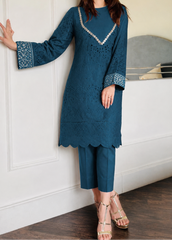 Grace S1526 -Embroidered 2pc lawn dress.