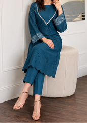 Grace S1526 -Embroidered 2pc lawn dress.