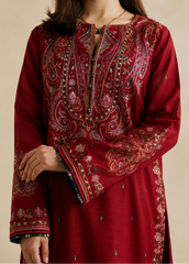 Grace W1023- Embroidered 2PC Khaddar Dress.