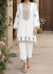 Grace S1498 -Embroidered 2pc lawn dress.