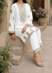 Grace S1498 -Embroidered 2pc lawn dress.