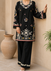 Grace Z-(Shanaya) - Stitched Embroidered 2pc lawn dress