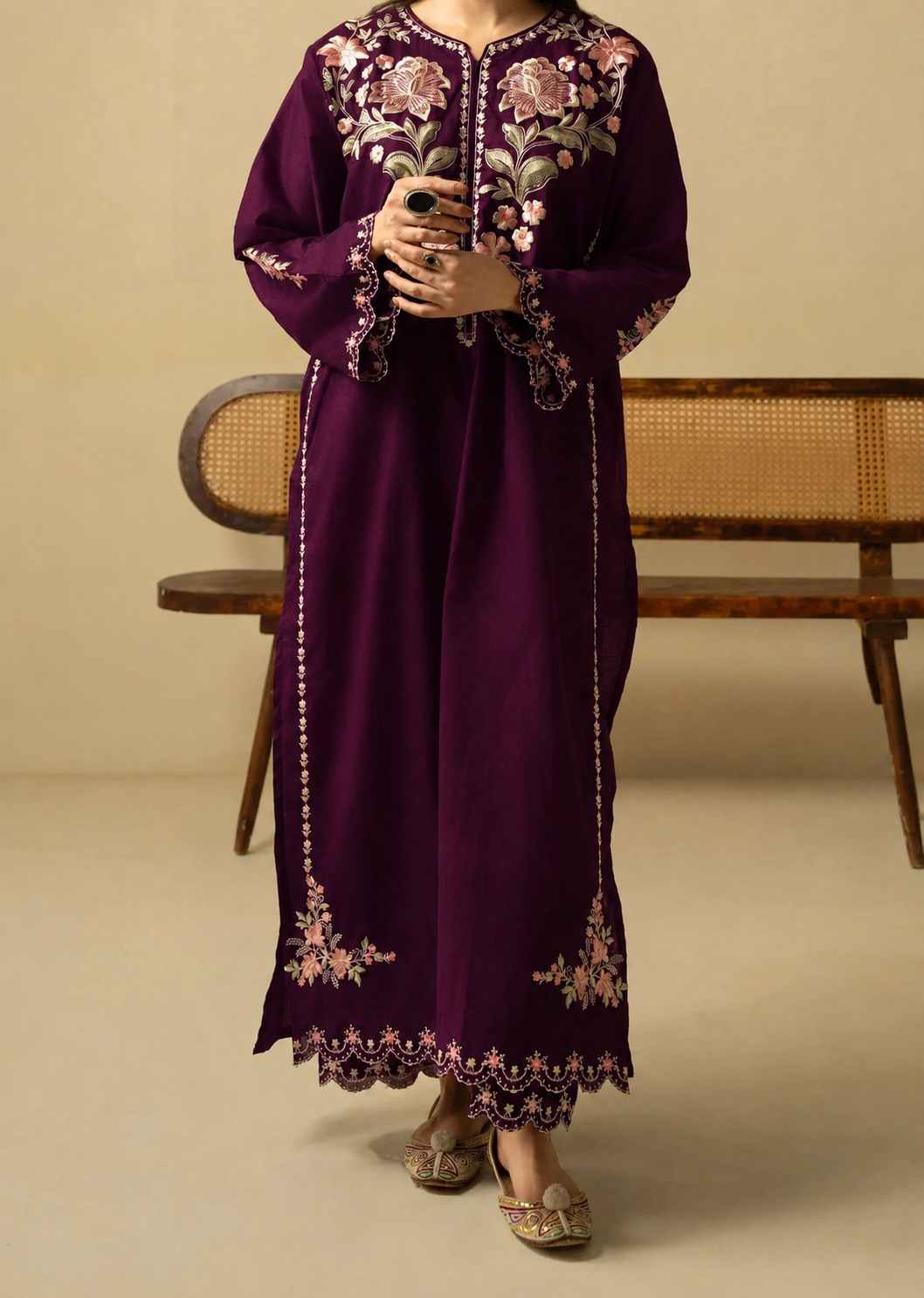 Grace S1558-Embroidered 2pc Lawn Dress.