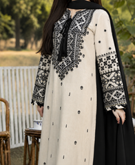 Grace S1475-Embroidered 3pc Lawn Dress With Dyed Chiffon Dupatta.