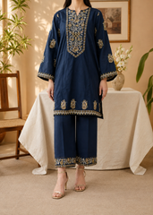 Grace S1487 -Embroidered 2pc lawn dress.