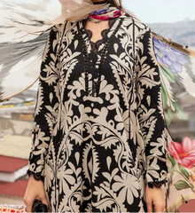 Grace W777-Digital Printed 2pc Linen Dress.