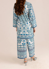 Grace W924 - Digital Printed 2pc Silk Dress.