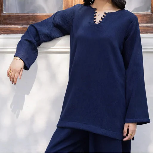 C-S 060- STITCHED 2PC LAWN CO-ORD SET.