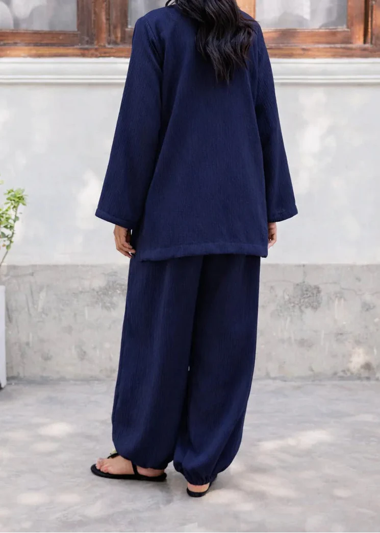 C-S 060- STITCHED 2PC LAWN CO-ORD SET.