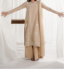 Grace S1375 - Embroidered 3pc Lawn Dress With Embroidered Organza Dupatta.