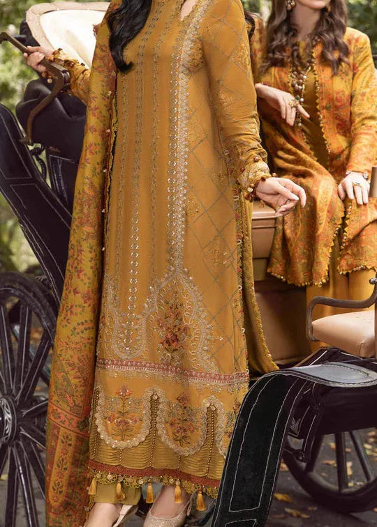 Grace Z-(S1332) - Stitched Embroidered 3pc Lawn Dress With Printed Lawn Dupatta.