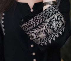 Grace W679- Embroidered 2pc Linen dress