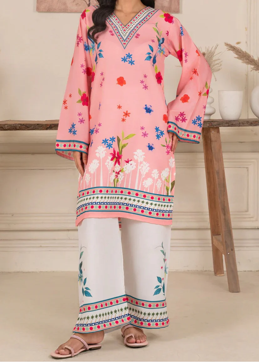 Grace W926 - Digital Printed 2pc Silk Dress.