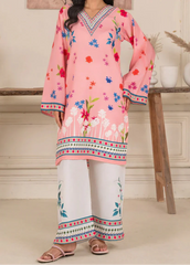 Grace W958- Digital Printed 2pc Karandi Dress.