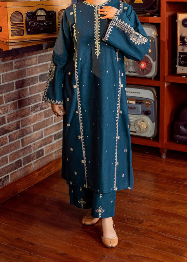 Grace Z-(W991) - Stitched Embroidered 2pc Marina Dress.