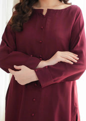 C-S 049- STITCHED 2PC LAWN CO-ORD SET.
