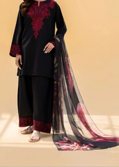 Grace S1285-Embroidered 3pc Lawn Dress With Printed Munar Dupatta.