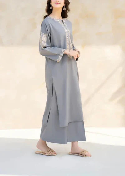 Grace Z(S1129)- Stitched Embroidered 2PC Lawn dress.