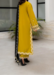 MISK 05 - Embroidered 3pc Lawn Dress With Embroidered Chiffon Dupatta.