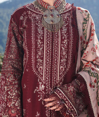 Grace W691-Embroidered 3pc Marina Dress With Printed Shawl