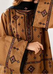 Grace W982-Embroidered 3pc Marina Dress With Embroidered Chiffon Dupatta.