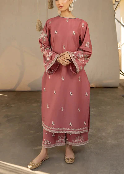 Grace Z-(S1130)- Stitched Embroidered 2PC Lawn dress.
