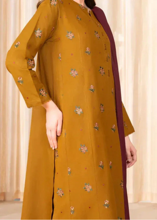 Grace S1282-Embroidered 3pc Lawn Dress With Printed Munar Dupatta