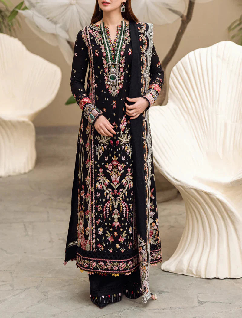 Grace S1232-Embroidered 3pc Lawn Dress With Embroidered  Munar Dupatta.