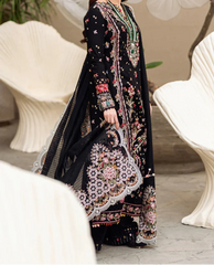 Grace W751-Embroidered 3pc Marina Dress With Embroidered Munar Dupatta.