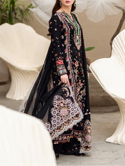 Grace S1232-Embroidered 3pc Lawn Dress With Embroidered  Munar Dupatta.
