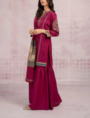 Grace S841-Embroidered 3PC Dress Lawn with Printed Munar Dupatta.