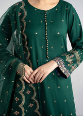 Grace W885-Embroidered 3pc Marina Dress With Embroidered Organza Dupatta.