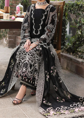Grace S1324-Embroidered 3pc Lawn Dress With Embroidered Chiffon Dupatta.