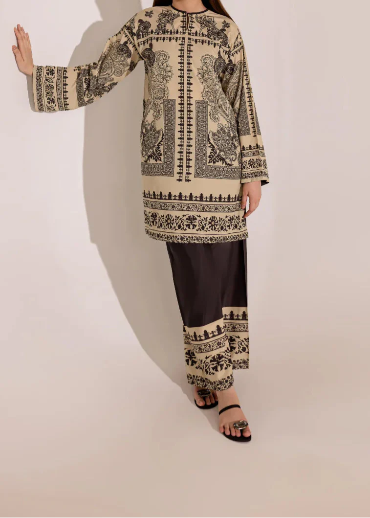 Grace W725 - Digital Printed 3pc Silk dress With Digital Printed Silk dupatta.