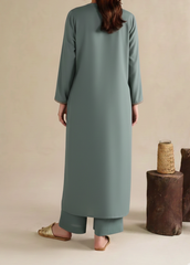 C-S 057- STITCHED 2PC LAWN CO-ORD SET.