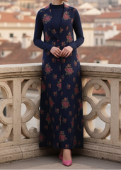 Grace Z-(W542)- Stitched Embroidered 2Pc marina Dress.