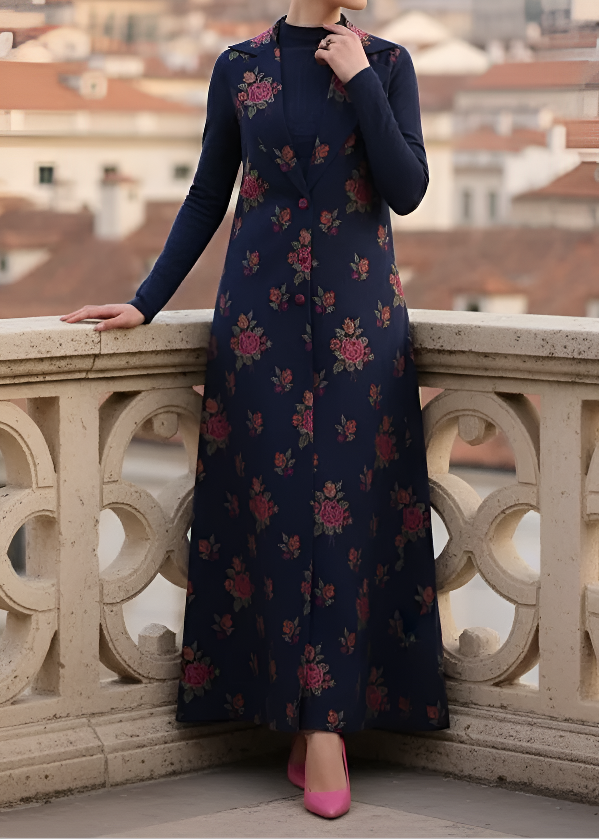 Grace Z-(W542)- Stitched Embroidered 2Pc marina Dress.