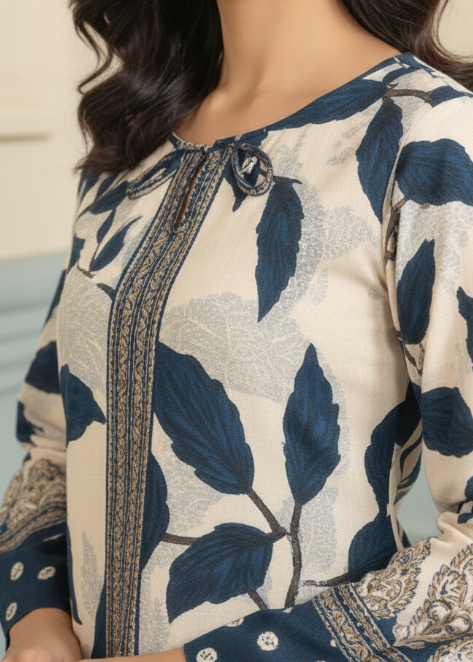 Grace W949- Digital Printed 2pc Karandi Dress.