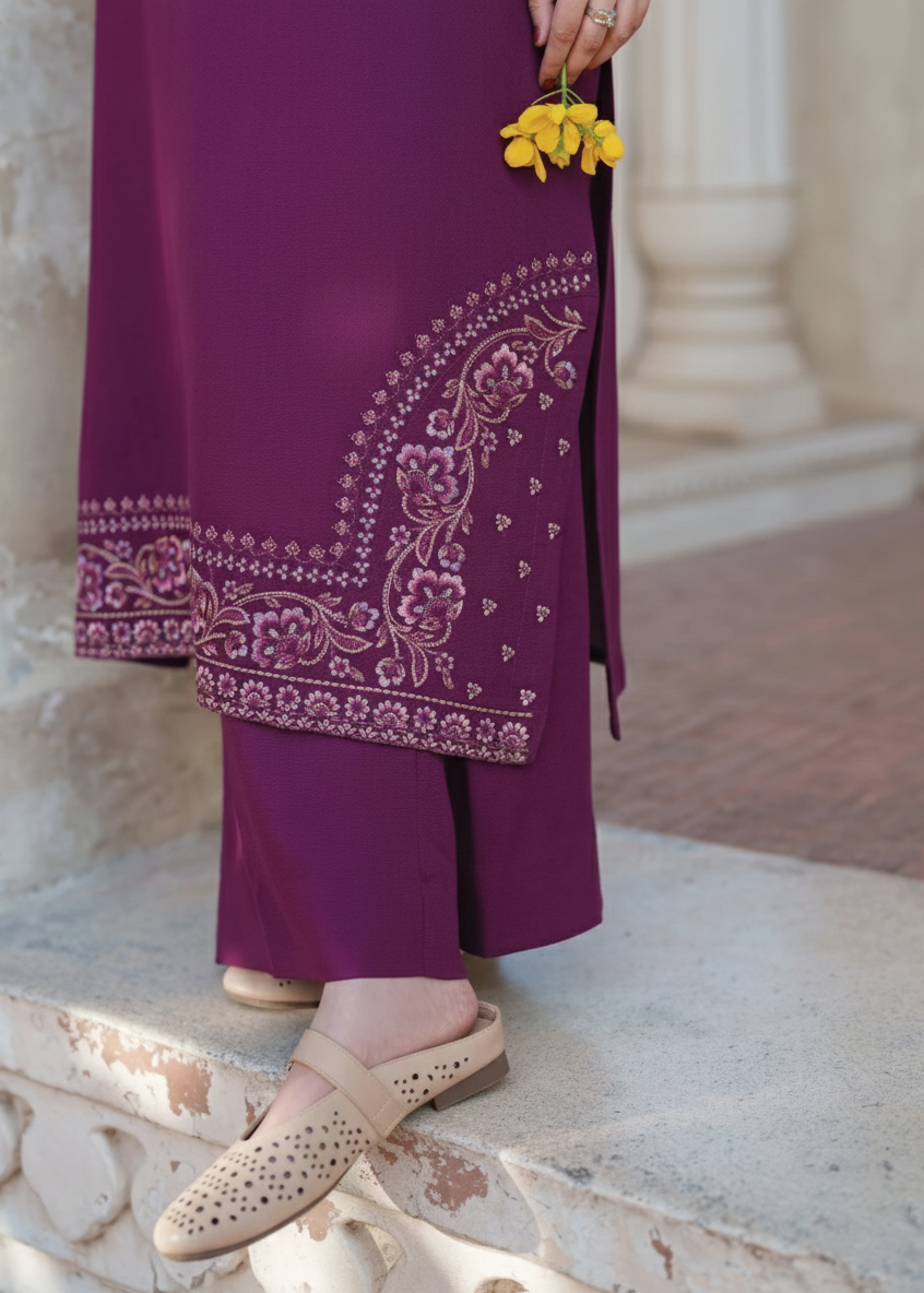 Grace W892-Embroidered 2pc Marina Dress.