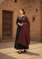 Sarinnah Premium D74-Luxury Formal Heavy Embroidered Karandi Shawl.